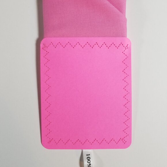 New - Bubblegum Pink Cotton Pre-Folded Pocket Square Handkerchief Insert - Picture 4 of 8